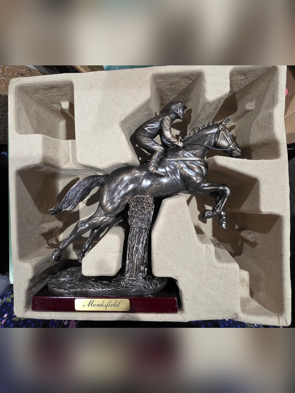 The Atlas Editions Sport of Kings Monksfield Horse Statue Reproduction